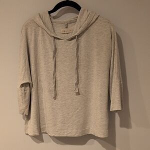 Lou & Grey Slouchy Hooded Top Size Medium